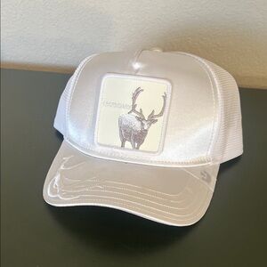 Goorin Bros. “Wait for it” trucker hat featuring a deer patch